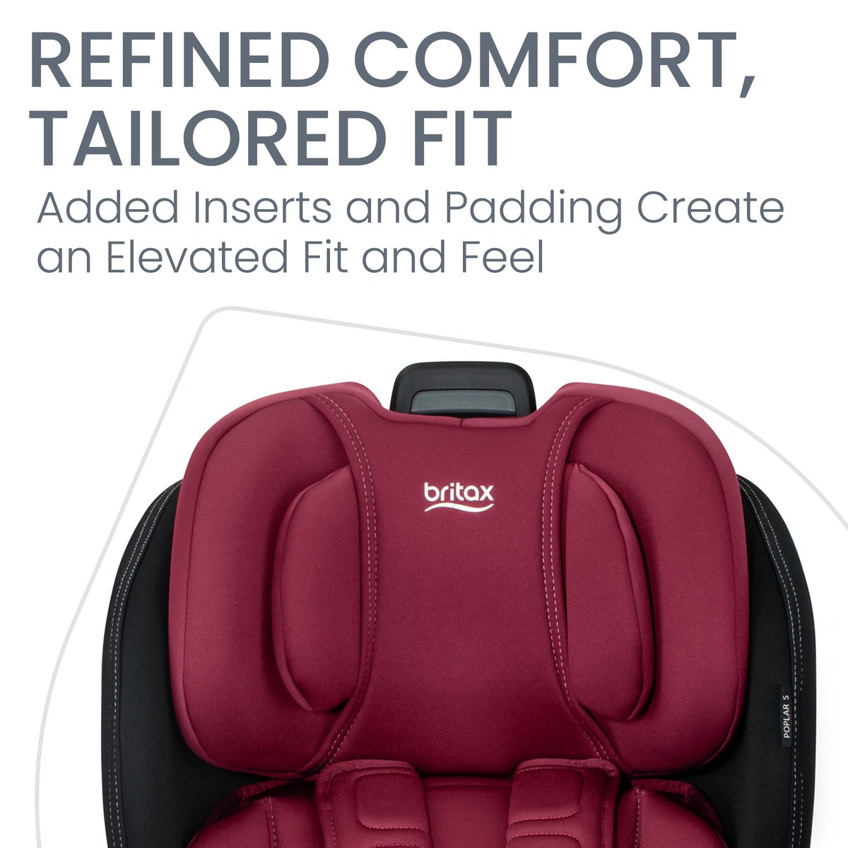 Britax Poplar convertible car seat in Magenta Onyx