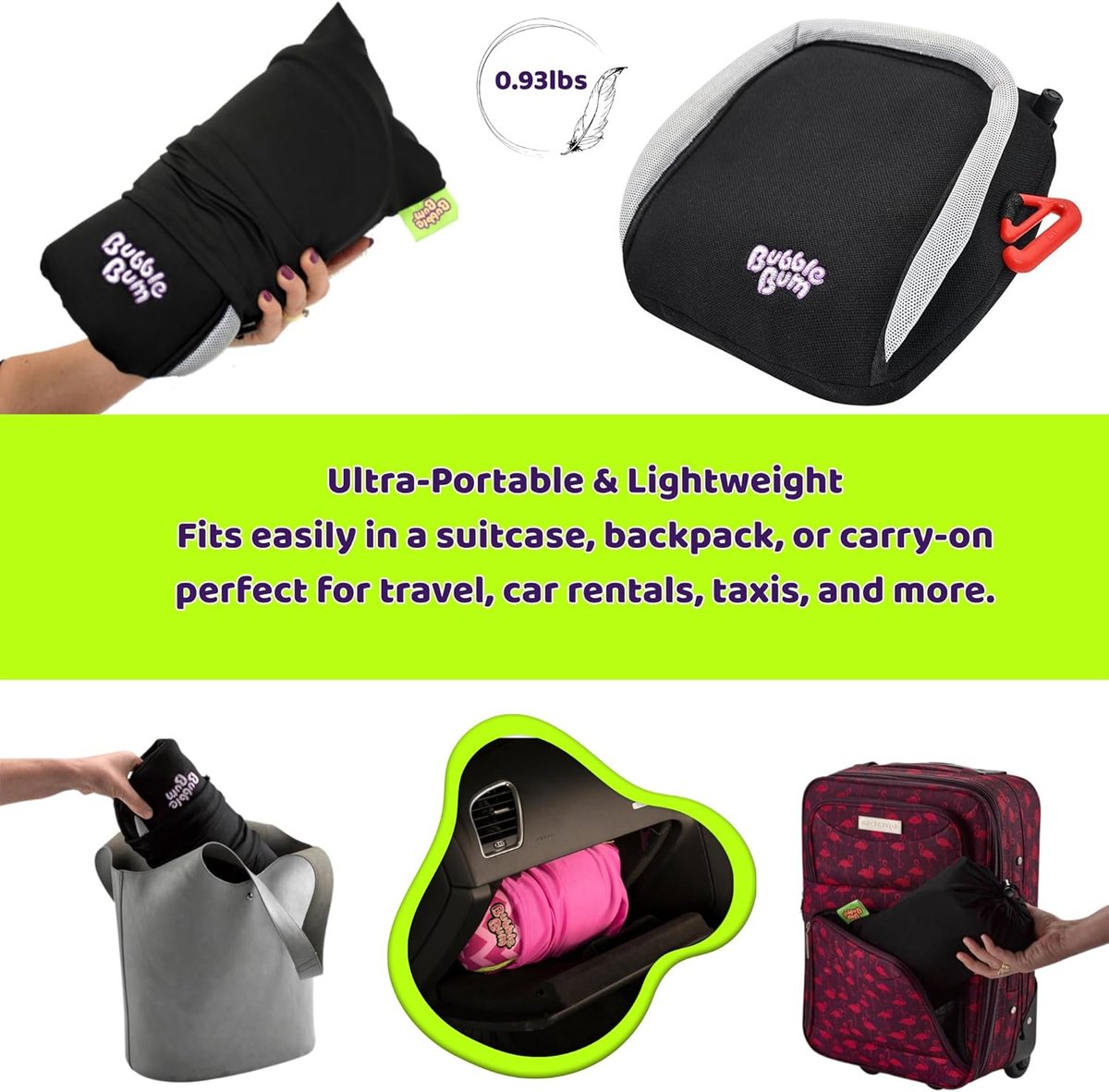 BubbleBum inflatable travel booster
