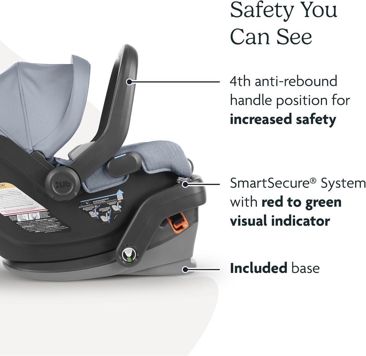 UPPAbaby Mesa V2 infant car seat in Jake black