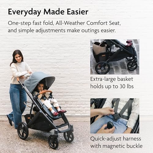 UPPAbaby Vista V3 convertible single-to-double stroller